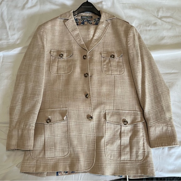 Paisley &Gray SLIM FIT Glen Check Field Jacket/ Trousers - Picture 4 of 14